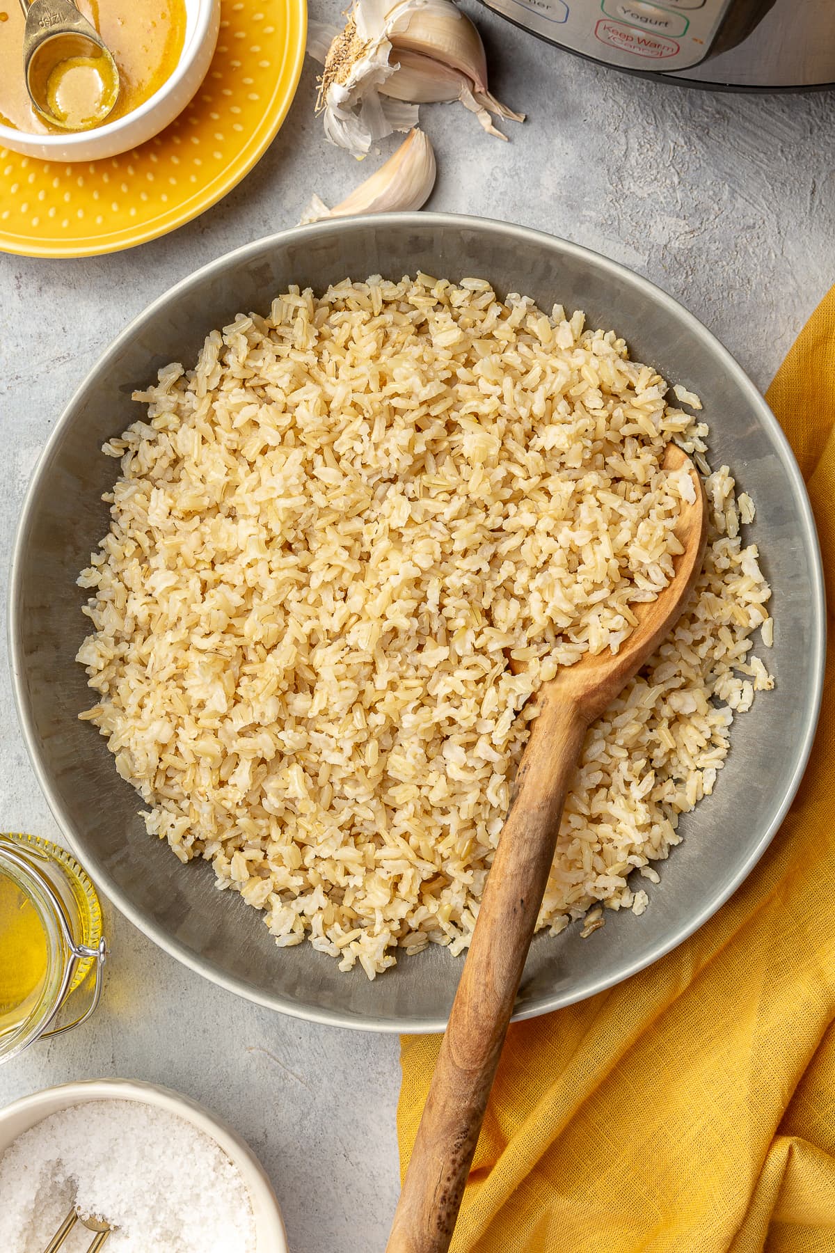This foolproof recipe makes perfect Instant Pot brown rice every time! An easy and flavorful cooking method that requires hardly any effort. cooked brown rice