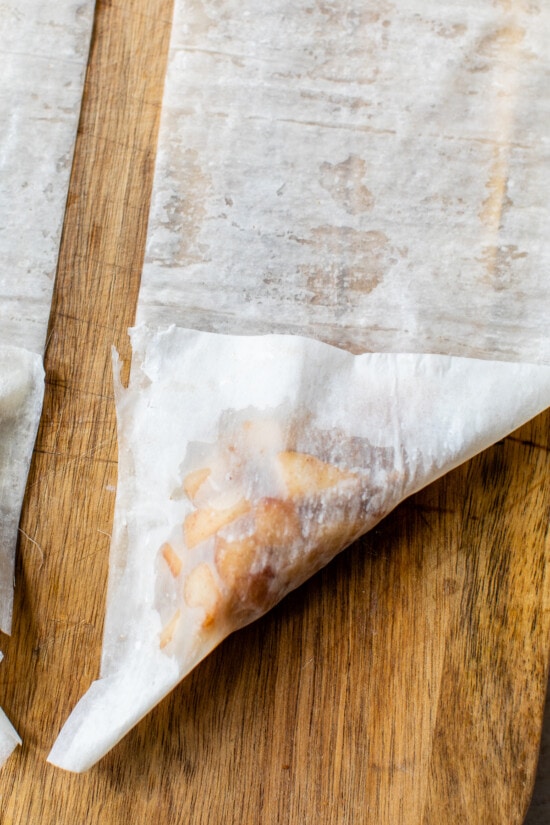 apples and phyllo dough