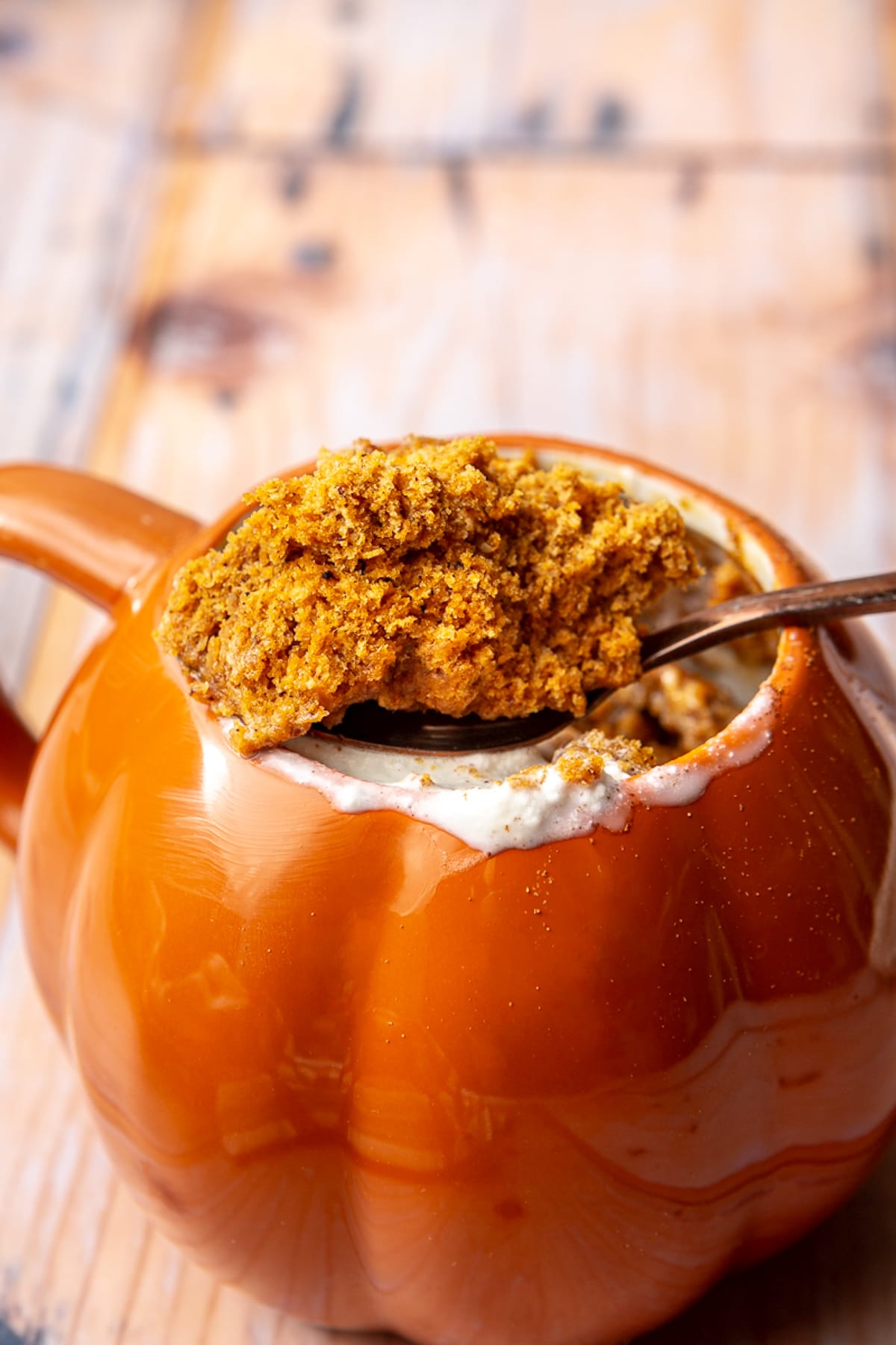 microwave pumpkin mug cake