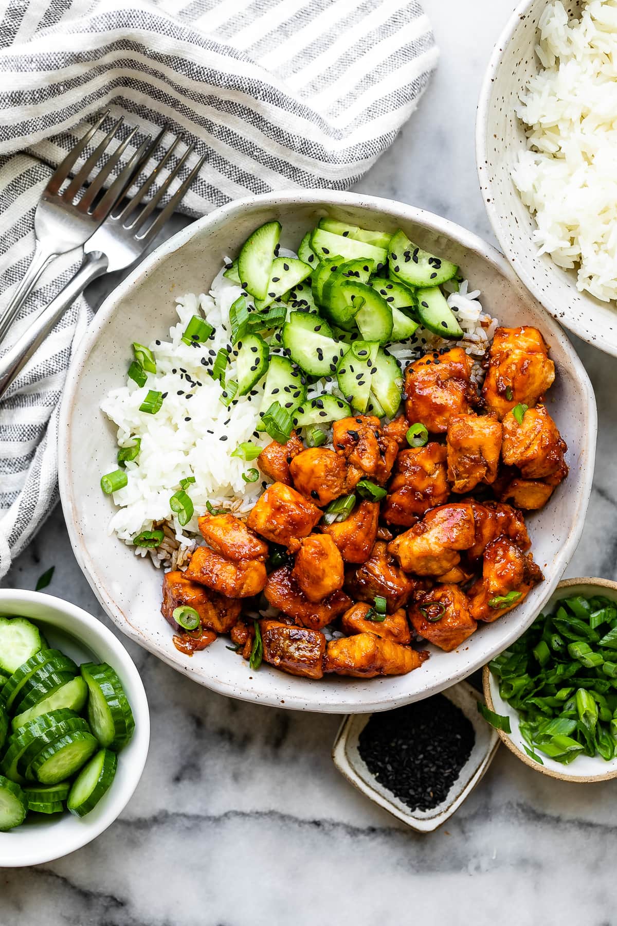 Salmon Rice Bowls