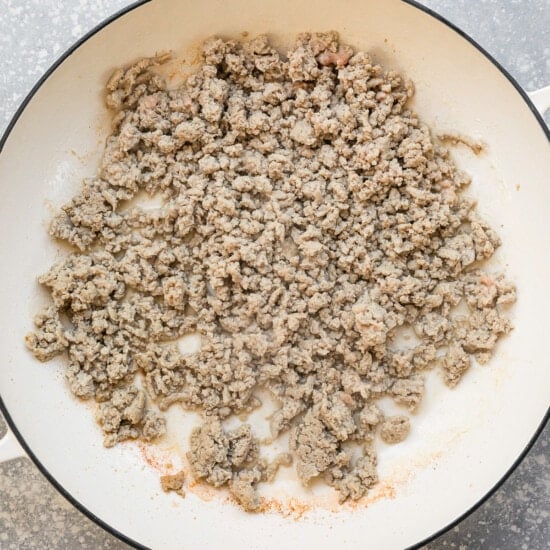 brown the ground turkey