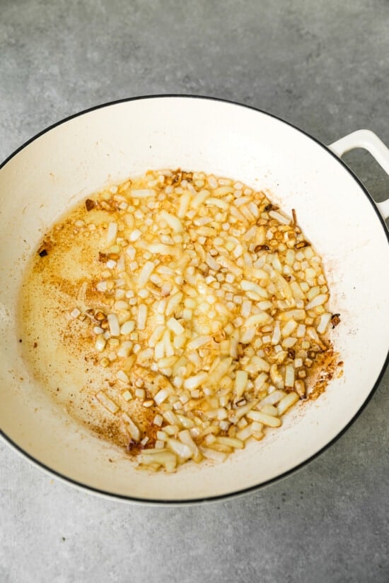 saute onions