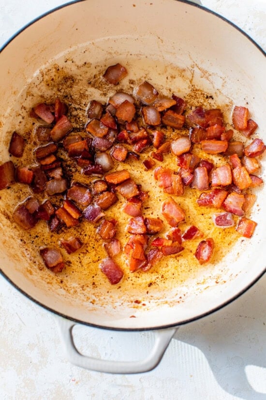saute the bacon