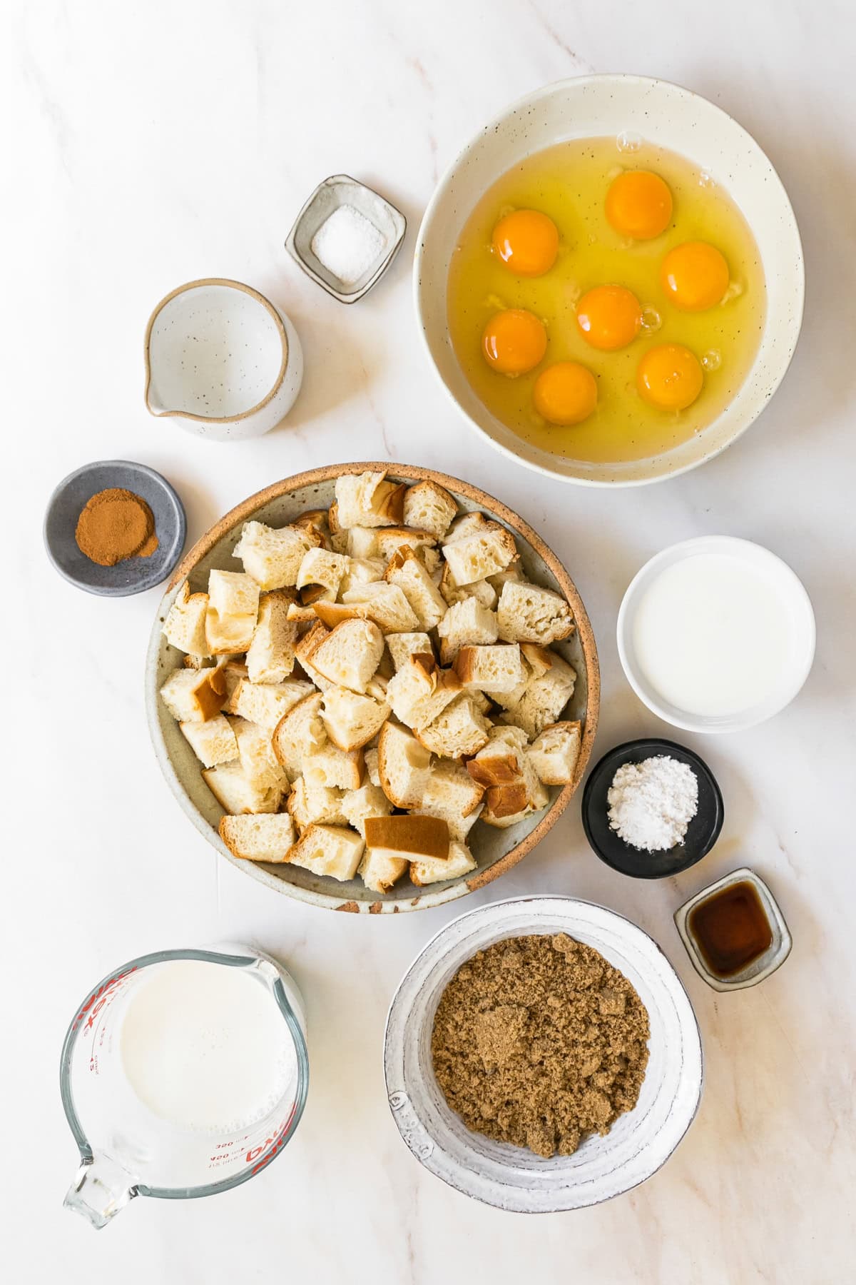 This overnight crème brûlée French toast bake is an easy make-ahead breakfast with fluffy challah, eggy custard, and only 15 minutes of prep! Creme brulee French toast ingredients.