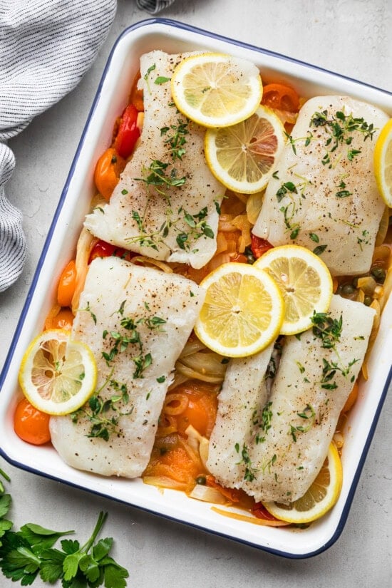 fish with lemons
