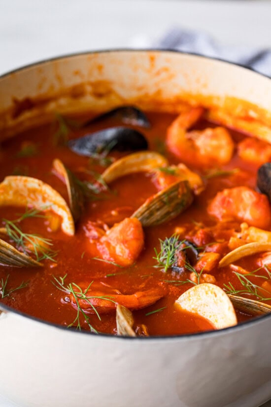 Add the seafood