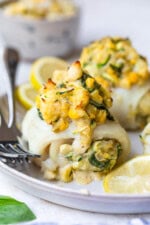Crab Stuffed Flounder