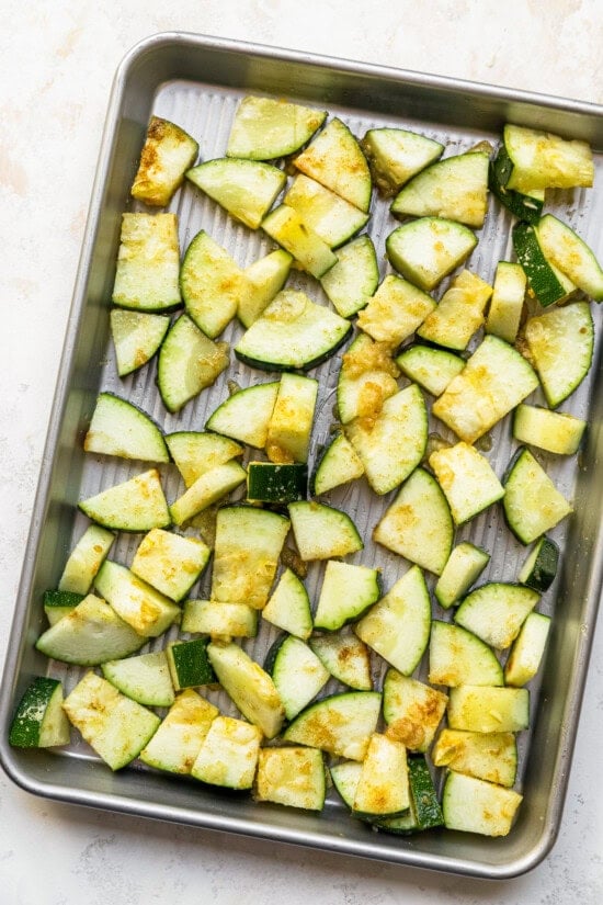 Roast the zucchini