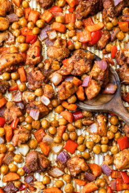 Chicken Shawarma Sheet Pan Dinner