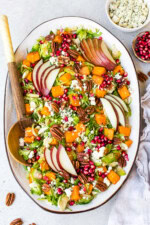 Butternut Squash Salad with Brussels Sprouts and Pears