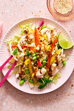 Thai Chicken Salad with Peanut-Lime Dressing
