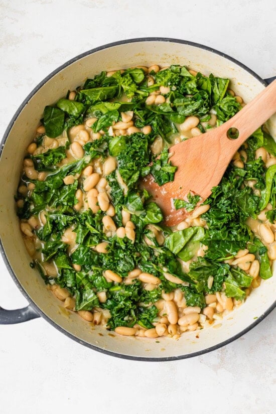 Add the greens
