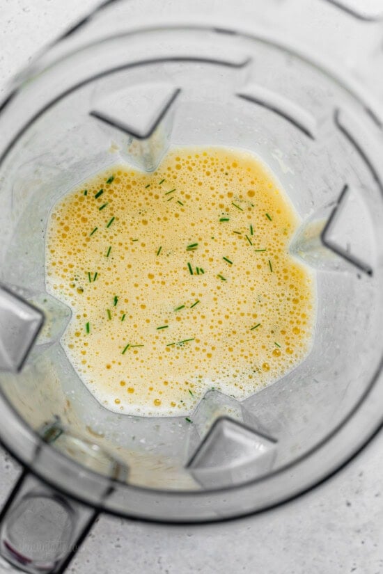 Blend egg mixture