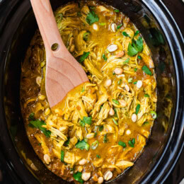 Slow Cooker Thai Inspired Peanut Chicken