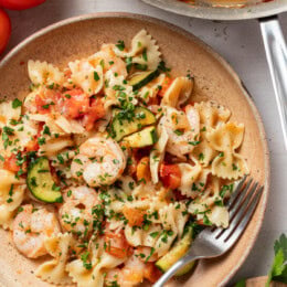 Shrimp and Zucchini Pasta