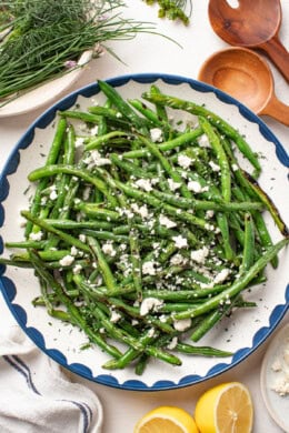 Grilled Green Bean Salad