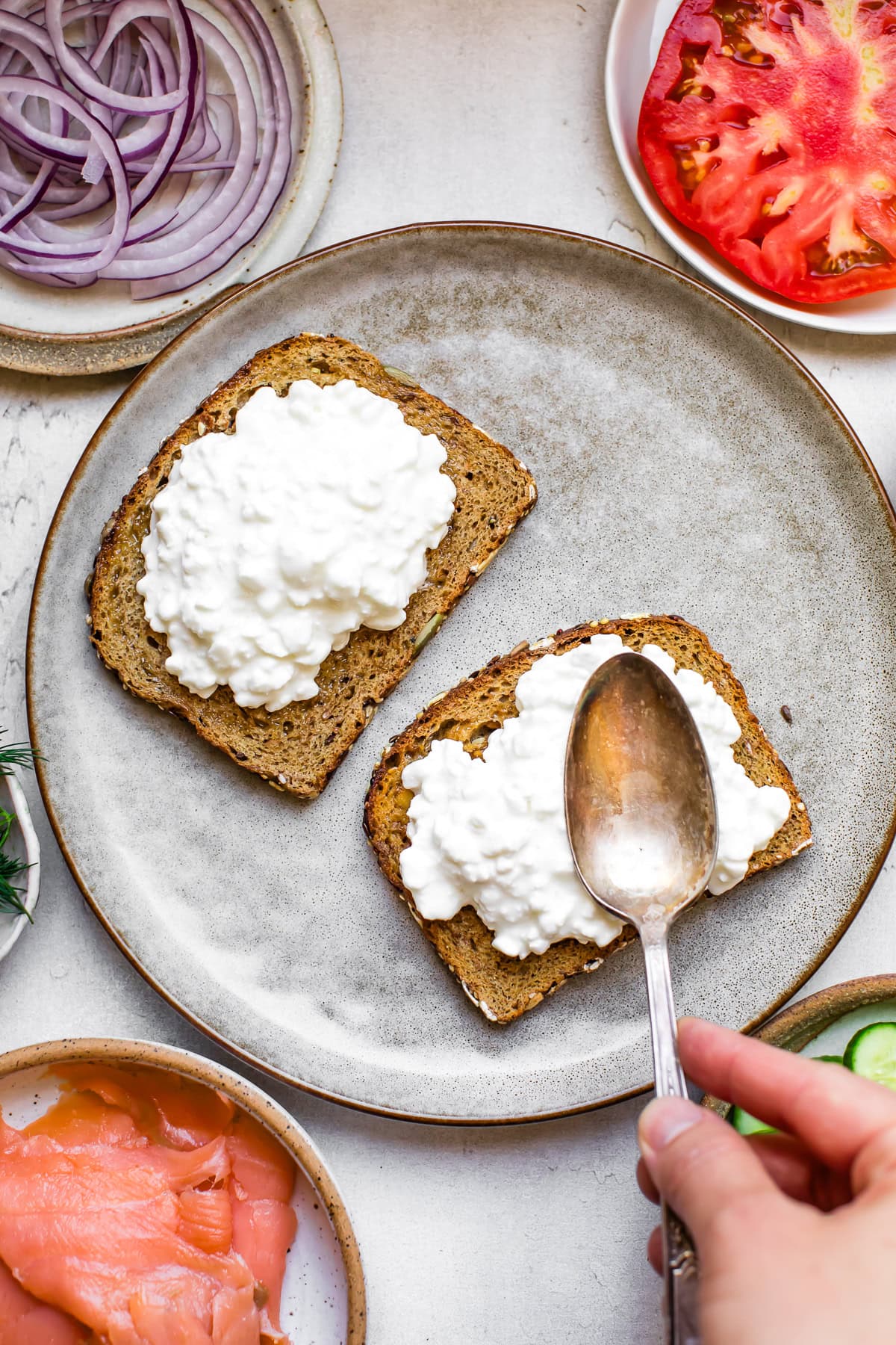 Cottage Cheese on Toast